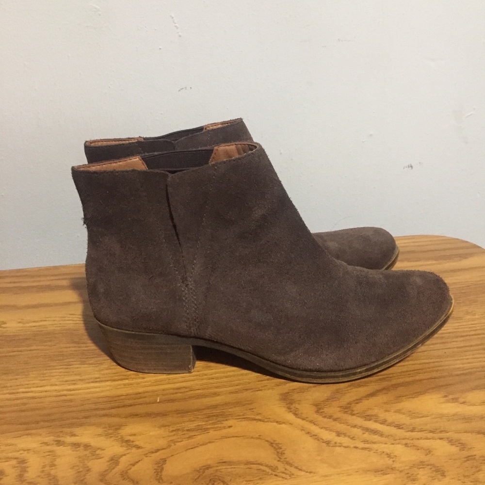 lucky brand suede booties